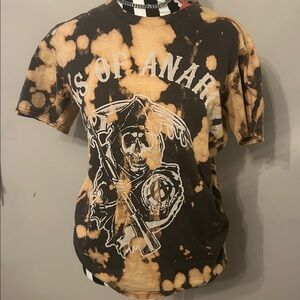 ❌Sold ❌Son of Anarchy Merch T-Shirt Small  Bleach Tie Dye Reaper Graphic Tee.